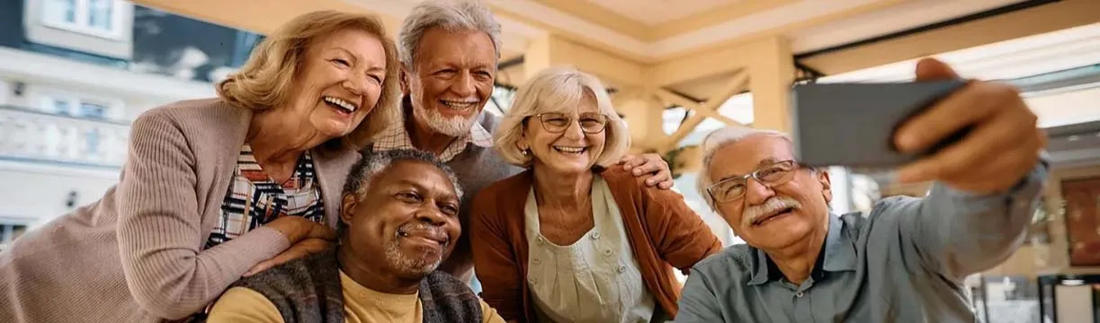 happy seniors banner